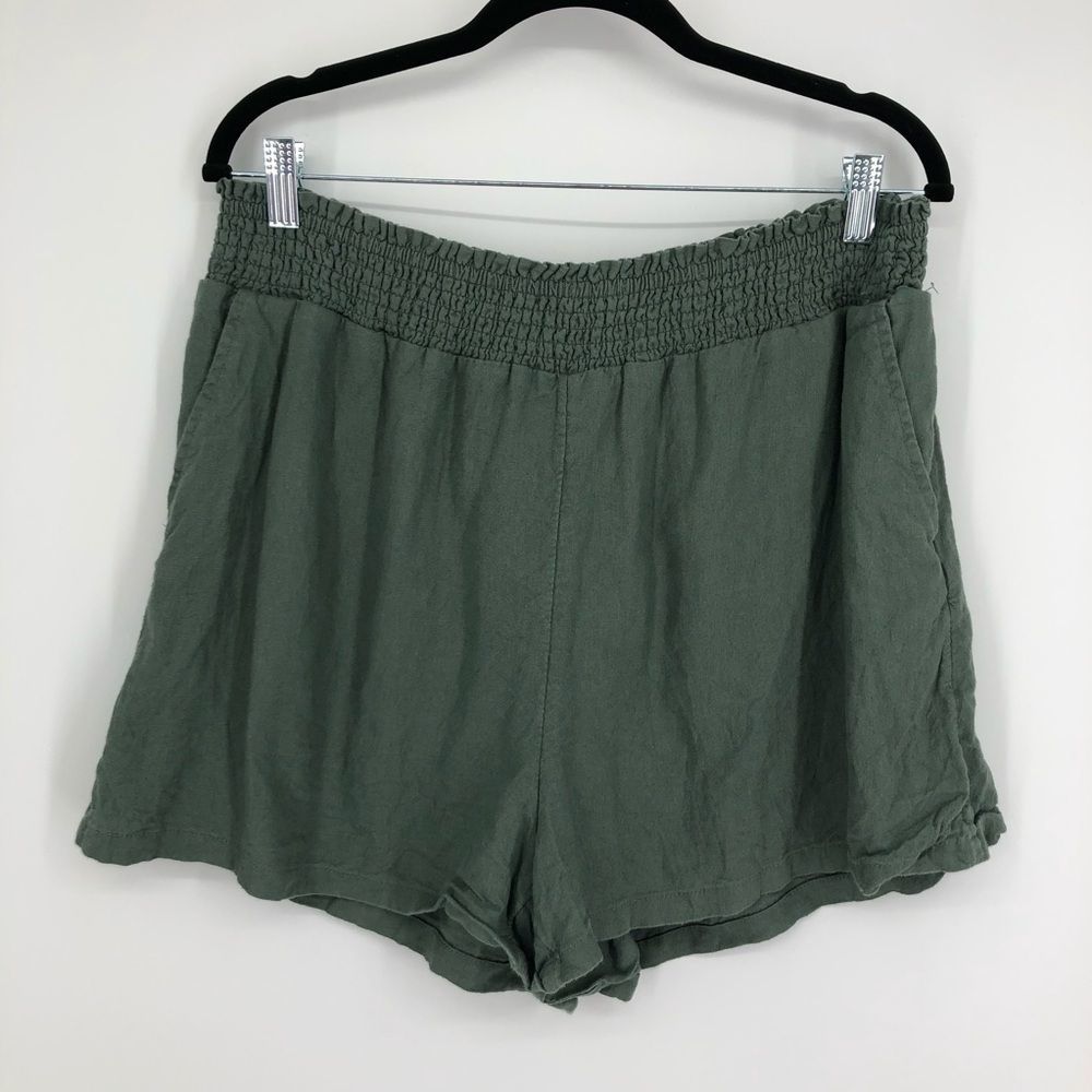 UNIVERSAL THREAD Linen Blend Shorts Green